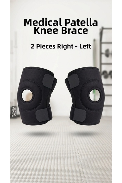 esplendor واقي ركبة رياضي مضاد للألم مع دعم متقاطع للرباط - مجموعة من قطعتين