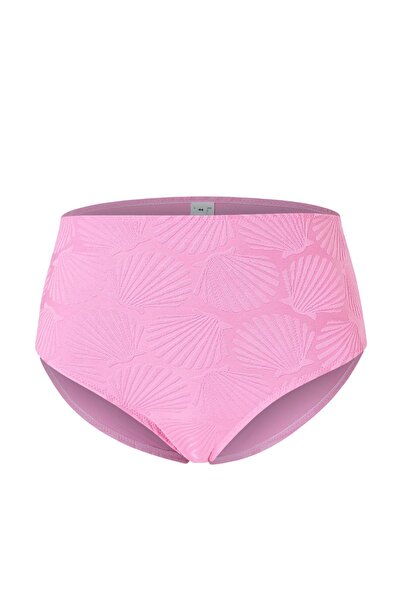 Trendyol Curve Partea de jos a bikiniului cu talie înaltă, din țesătură textu...