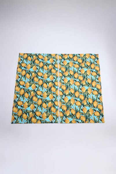 TRENDYOLMİLLA HOME Set de 2 prosoape de bucătărie cu model lămâie, 100% bumba...