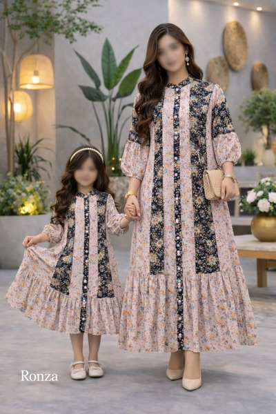 RONZA جلابيه ام وبنتها