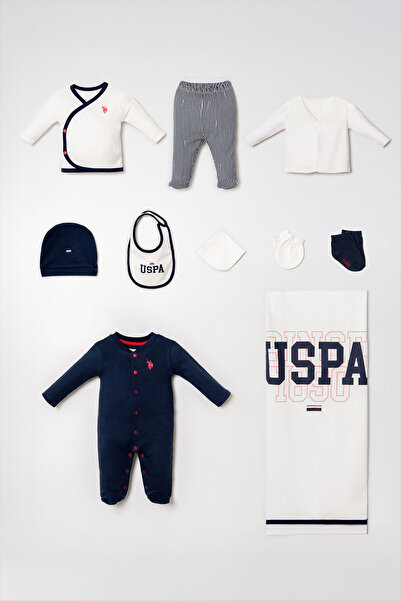 U.S. Polo Assn. Erkek Bebek Beyaz Hastane Çıkışı 10’Lu Set
