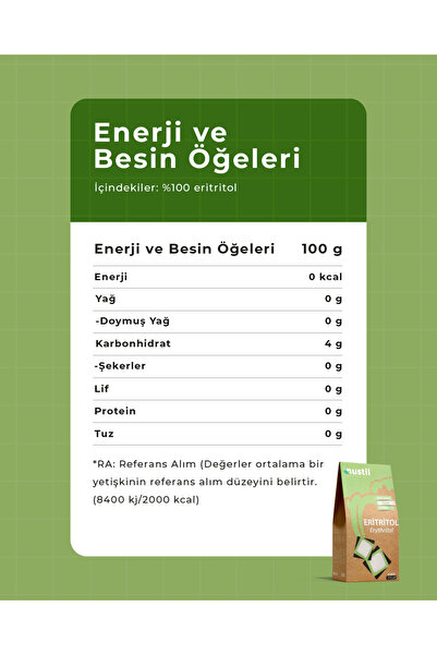 NUSTİL Eritritol (erythritol) 250 Gr