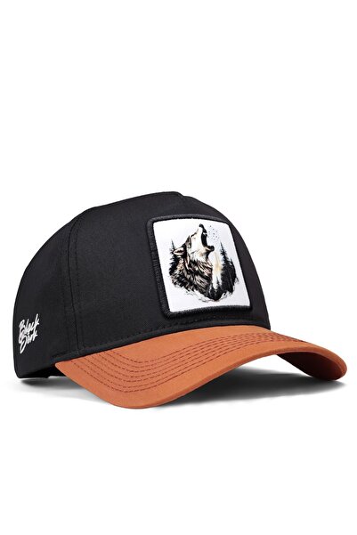BlackBörk Wolf Logo Brick-Black Baseball Cap