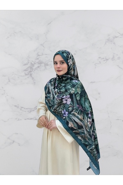 UMAS COLLECTİON UMAS Desenli Bambu Kraş Şal 75 x 185 cm Hafif Dokulu Tesettür...