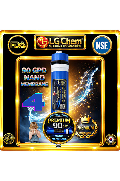 Genel Markalar PREMIUM SERIES Kapalı Kasa Su Arıtma Cihazı 90 GPD NANO MEMBRA...