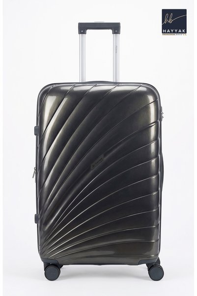 Hayyak 3-Piece Travel Luggage Sets PP Hard Shell 20/24/28 Inch with Spinner Wheels and Built-In Lock