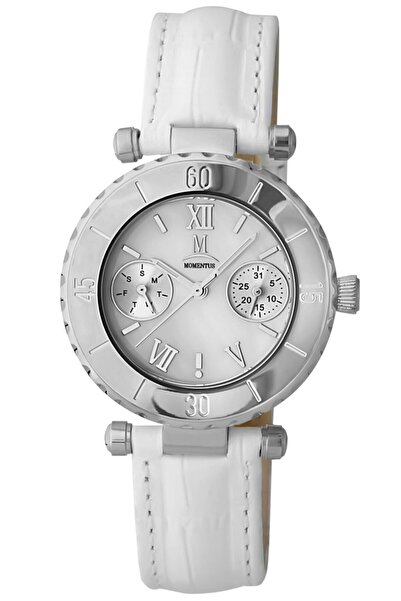 Momentus Tc100S-09Bs Pasha Model White Strap Women's Wristwatch