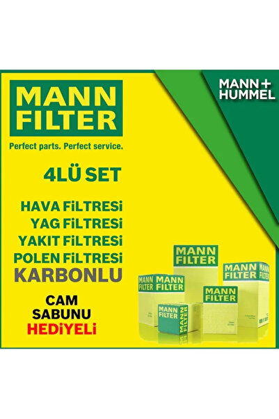 Mann-Filter Toyota Corolla 1.4 D4d Filtre Bakım Seti (2007-2016)