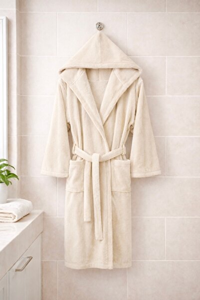 MYSOFTHOME Triga Bathrobe with Hood 100% Cotton