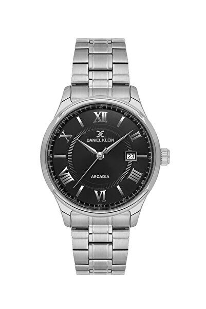 Daniel Klein Classic Steel Strap Black Dial 41 mm Men's Wristwatch Dk.1.14050