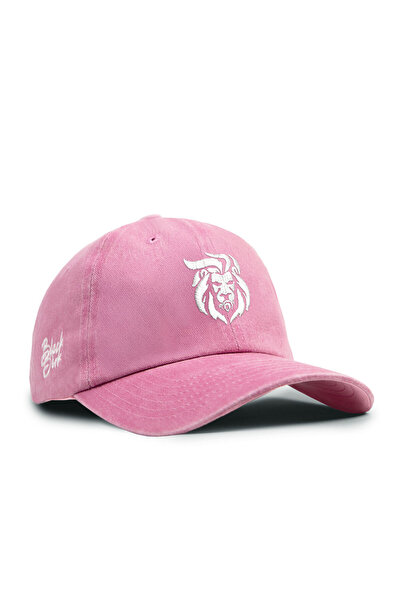 BlackBörk Vintage (ESKİTME) Baseball Unisex Aslan - 9 Pembe Şapka (CAP)