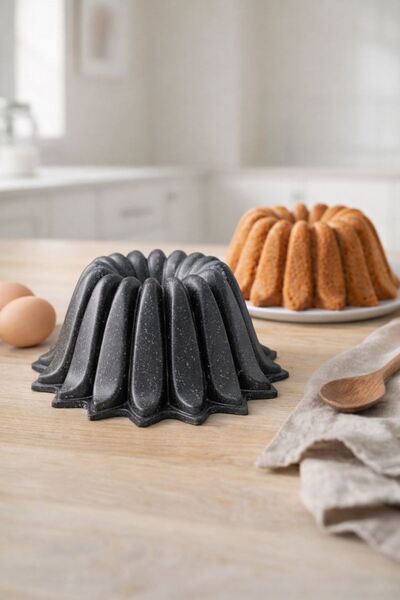 Luxxa Home Star Döküm Kek Kalıbı 25cm Antrasit