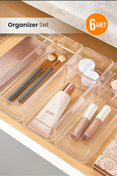 Orvila Make Up and Jewelry Organizer Σετ 6 τεμαχίων
