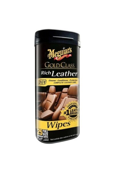 Meguiars Șervețele de curățare pentru piele Meguiar's Gold Class Rich, 25 buc.