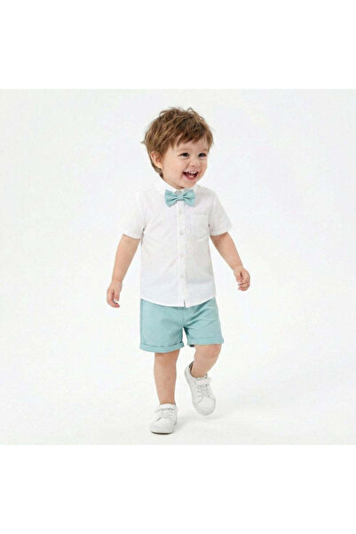 Kidohug Costum elegant de vară Kidohug, Camasa cu maneca scurta si Pantaloni ...