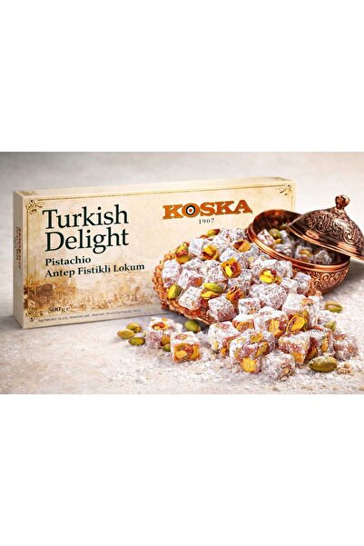 Koska Antep Pistachio Lokum (Pi̇stachi̇o Turki̇sh Deli̇ght)