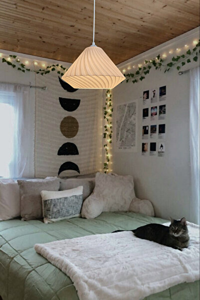 decory İnna Tasarım Avize Yatak Odası, Mutfak, Oturma Odası Tasarım Tekli Sarkıt Avize (PLASTİK) E27