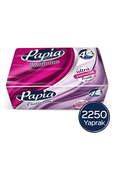 Papia مناديل عملية بلاتينية 125 عبوة (18 عبوة × 125 ورقة)