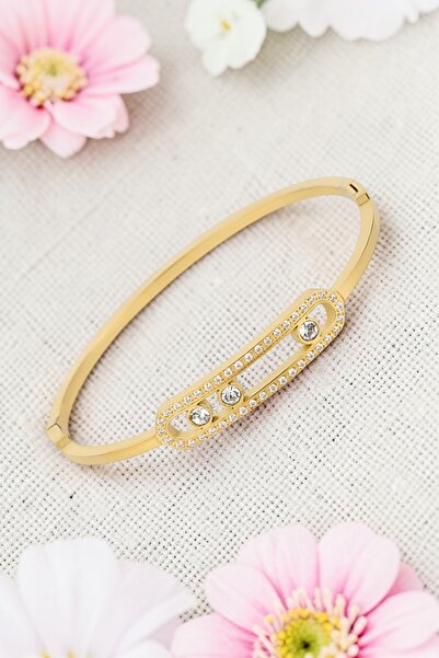 Daniel Klein Gold Color Stainless Steel Bracelet in Stylish Box - Water-Resis...