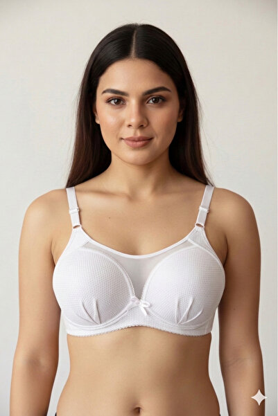 F.K Безжичен сутиен с дантелени детайли и банели 264