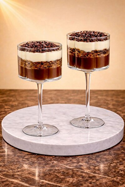 Maloria Çiçek Şekilli Ayaklı Büyük Cam Sunumluk | 1 Adet - 400ml