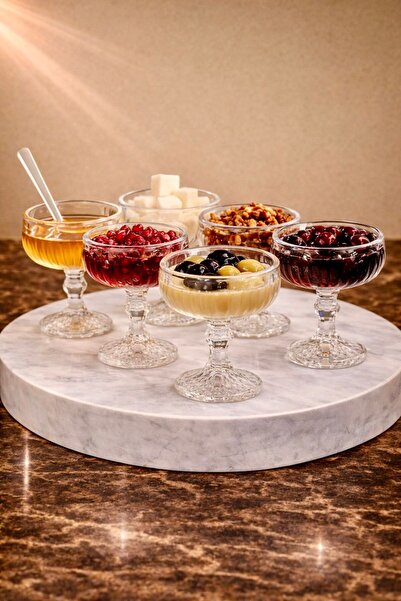 Maloria Crystella Ayaklı Kristal Cam Lokumluk | 1 Adet Tekli - 70ml