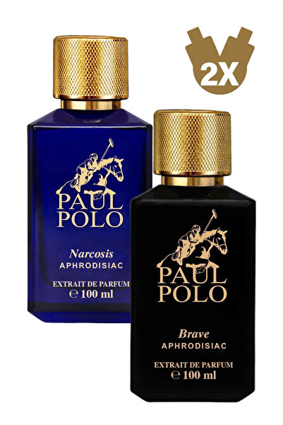 PAUL POLO Brave Ve Narcosis Aphrodisiac Etkili Erkek Parfüm Edp 100ml*2'li Set