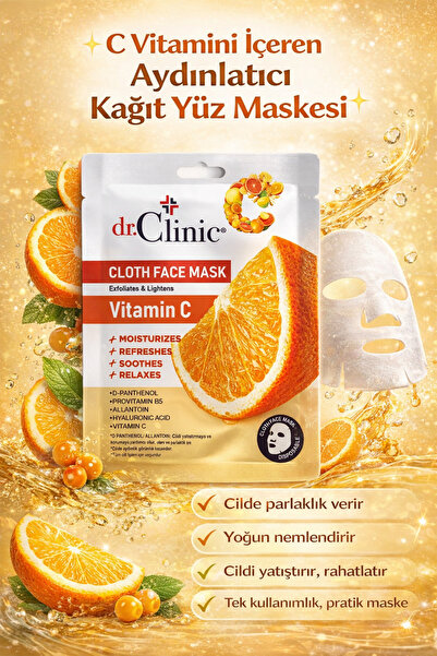 Dr. Clinic Vitamin C Kağıt Maske