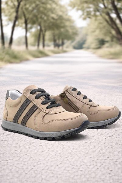 Rakerplus Prava koža Sportske školske cipele za dečake sa sandalama i patentn...