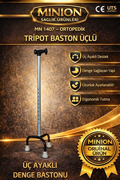 Minion Üçlü Trıpot Baston