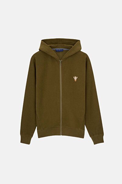 Reflect Studio Zürafa SuperSoft Full Zip Hoodie - Haki