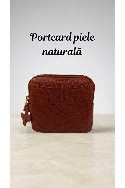 OEM Genuine Leather Card Holder with zipper, slim card holder, Compact card h...