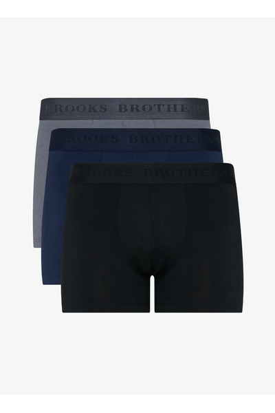 BROOKS BROTHERS Siyah - Lacivert Erkek Boxer BBFW25MBR002
