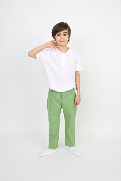 nacar çarşı Boy's Polo Collar Trousers Suit 23 April 29 October Performance C...