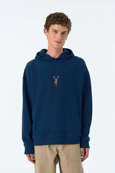 Reflect Studio Geyik Super Soft Hoodie - Indigo Mavi