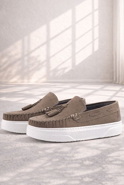 Rakerplus Sand Color Boys' Moccasin Shoes