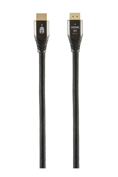 Spartan Gear Cablu HDMI 2.1 (1,5m lungime - Aliaj de zinc cu dopuri placate c...