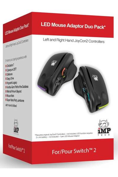 iMP Tech Led Mouse Adaptor Duo Pack Black