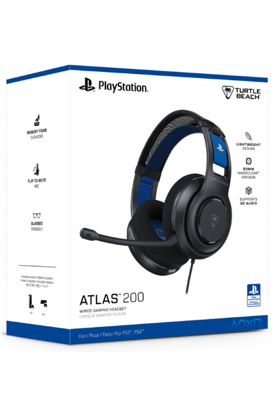 Turtle Beach Căști Atlas 200 Negre - Playstation 5
