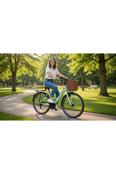 Hobbys Mint Bahar City 200 24 Jant Şehir Yol Bisikleti 21 Vites V-fren Lüks B...