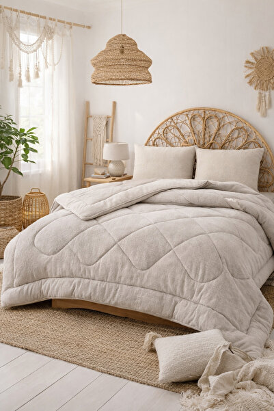 Violacasa لحاف سوفت لاين مزدوج ويلسوفت باللون البيج