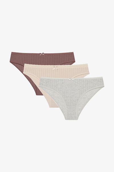 Penti Woody Slip Panties - Pack Of 3