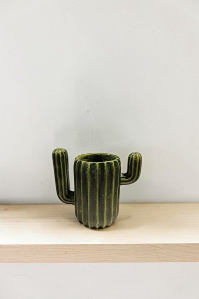 nftart.design Mini Kaktüs El Yapımı Dekoratif Saksı