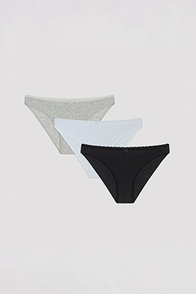Penti Multicolour Soft Poinel Basic 3in1 Slip Briefs