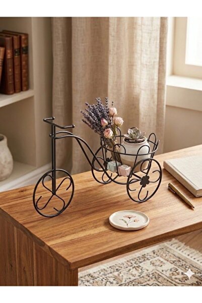 Feronyahome & Garden Dekoratif Büyük Bisiklet Şeklinde Saksılık