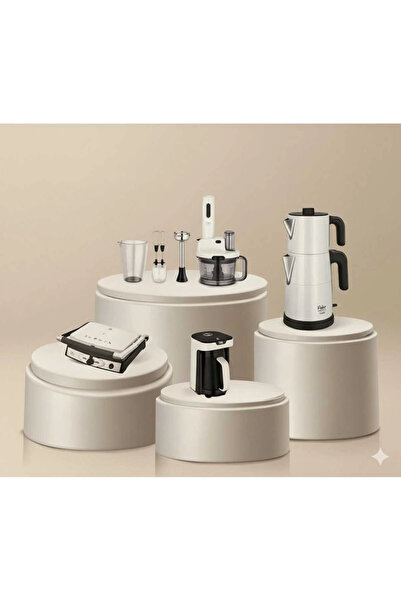 Fakir Avantaj Paket 4'lü Elektrikli Çeyiz Set Pearl White - Beyaz