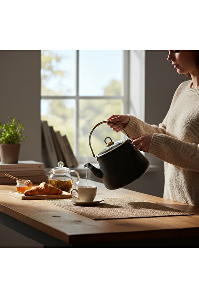 BENA LİFE GRANİT ÜSTTEN TUTMA BİTKİ ÇAY DEMLİĞİ  3 LT