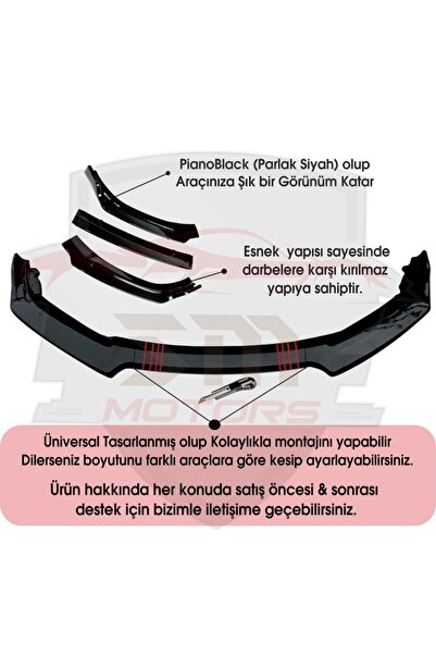 Sm Motors Toyota Corolla Efsane Kasa Ön Tampon Eki Bodykit Karlık Lip