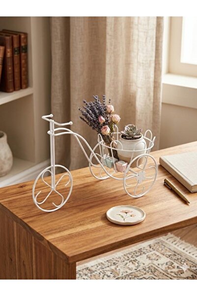 Feronyahome & Garden Dekoratif Büyük Bisiklet Şeklinde Saksılık