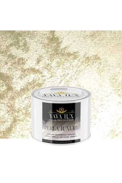 YaYa Color Vopsea decorativa de Lux, Perla Luxury cu Fulgi Perlati, Verde Fis...